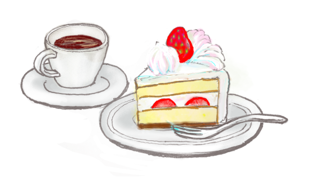 コーヒーとケーキ
