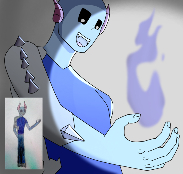 Drawing my friends oc again