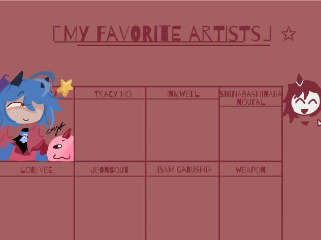fav artist of Yuki 🤑😁