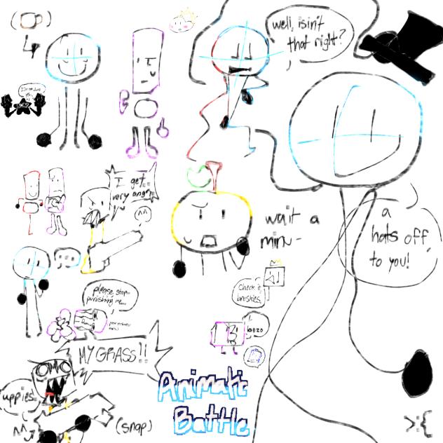Animatic battle wall - ibisPaint