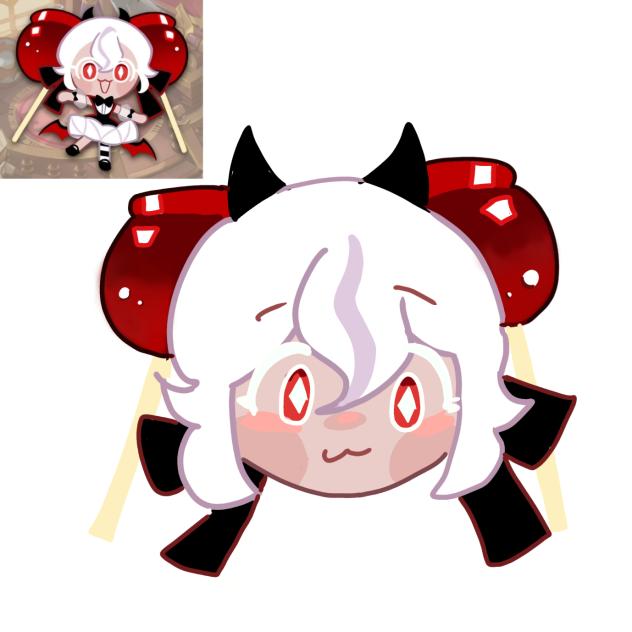 candy apple cookie 🍎🖤🤍🍎