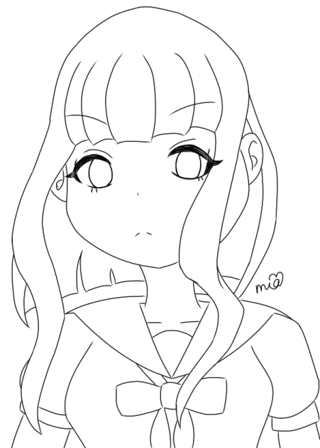 決意 線画
