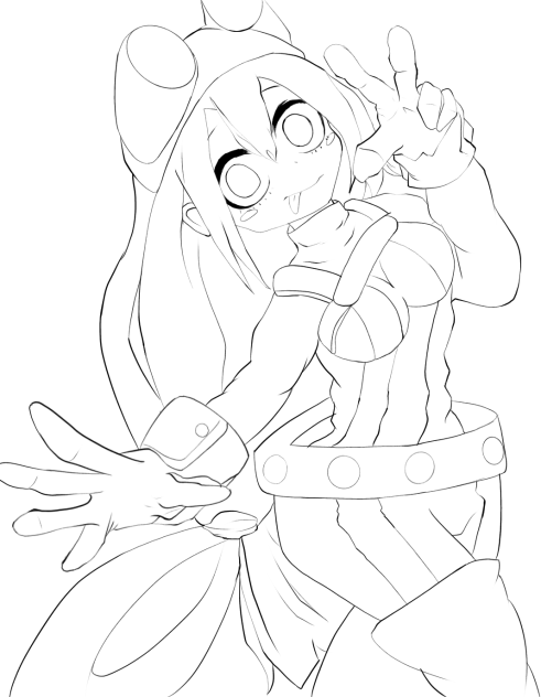 Asui Tsu line art