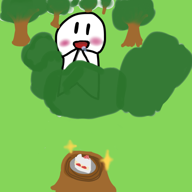まるまるとケーキ