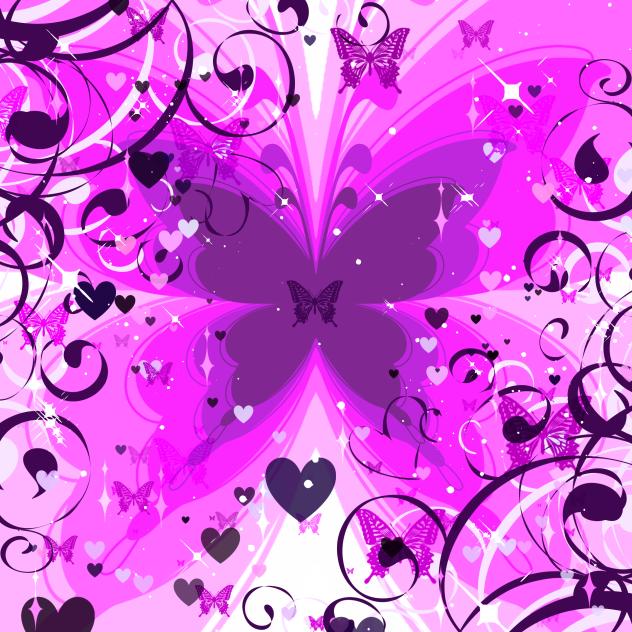 Purple Butterfly Background