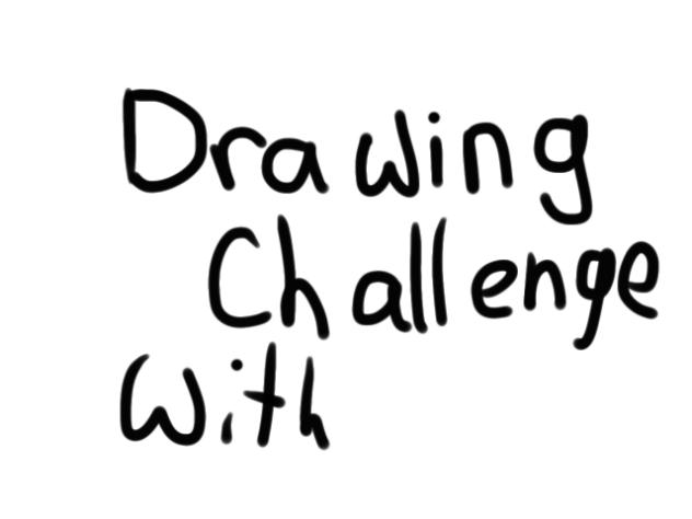 Drawing challenge with my friend!!