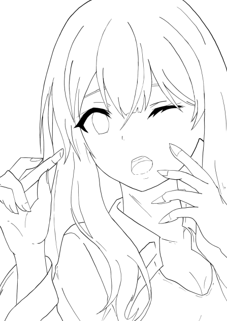 【線画】あさじたく🥱