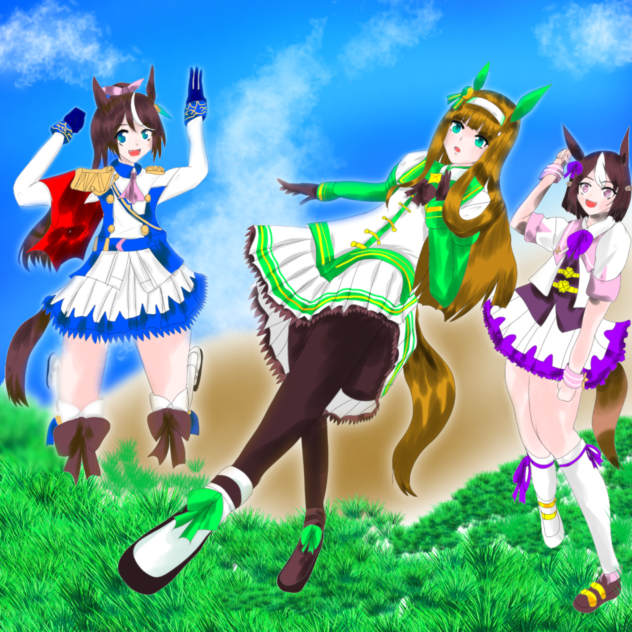スズカ、テイオー、スペちゃん