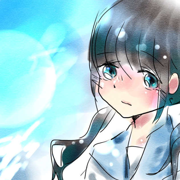 ソーダ水。女の子。