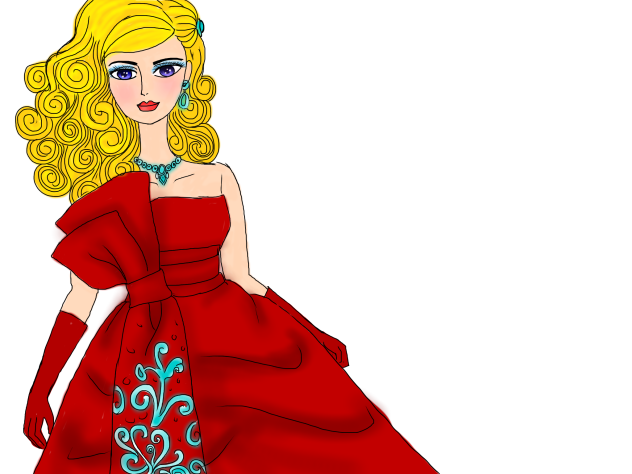 How to draw barbie