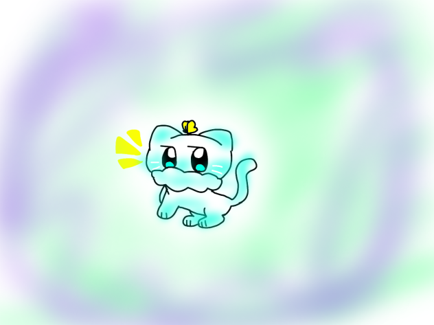 ちょうちょとネコもち