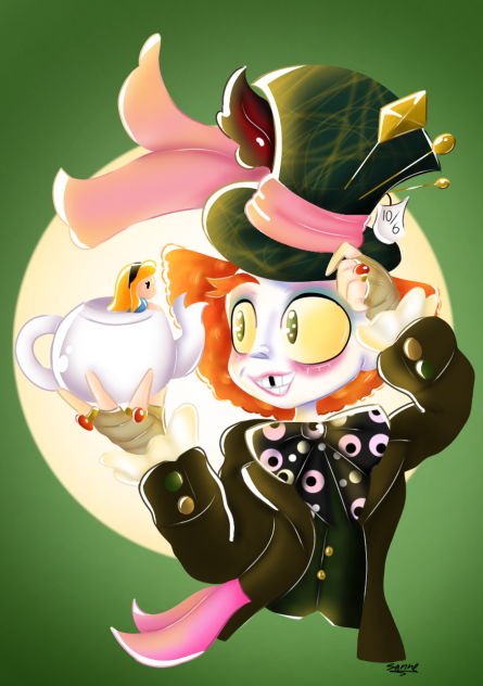 Mad Hatter and Alice