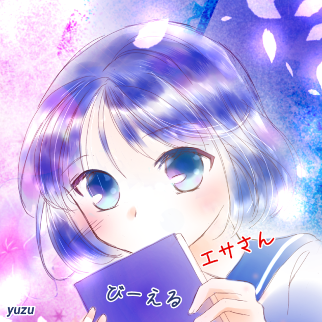 フォロワーさんをイメージしてセーラー服少女を描く２