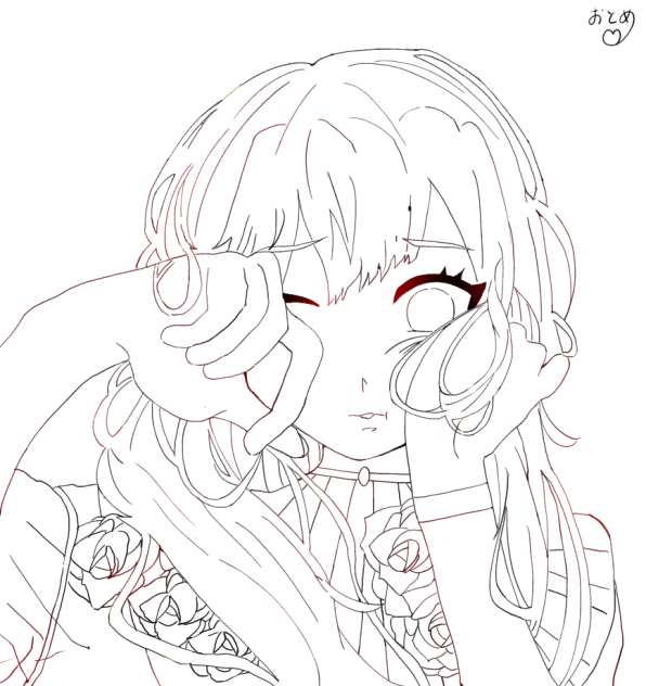 🥀 線画
