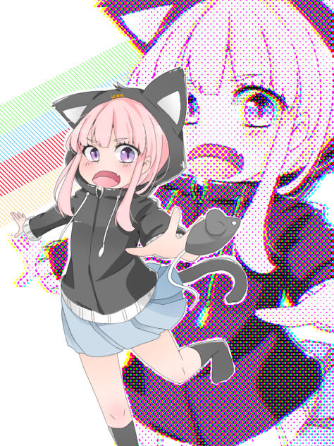 猫耳パーカー