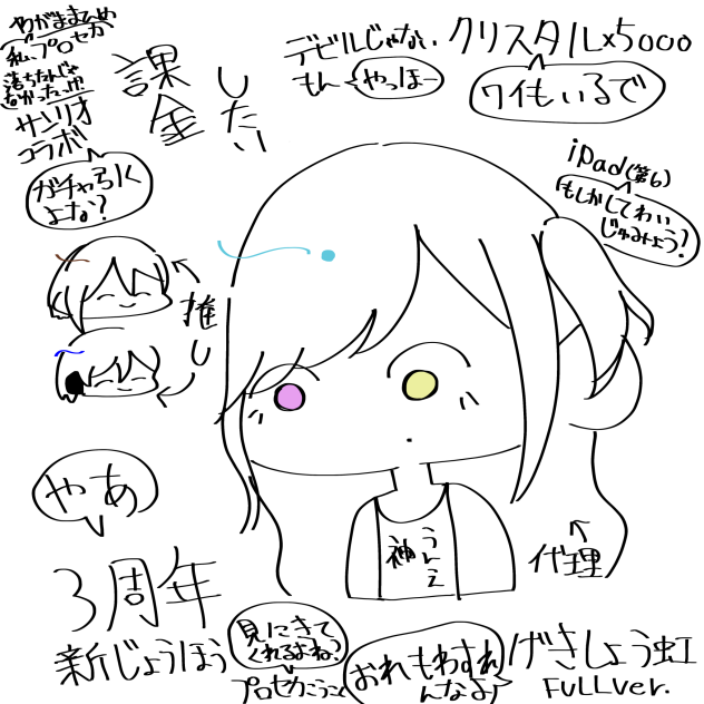 ささささ三周年ですよ！？