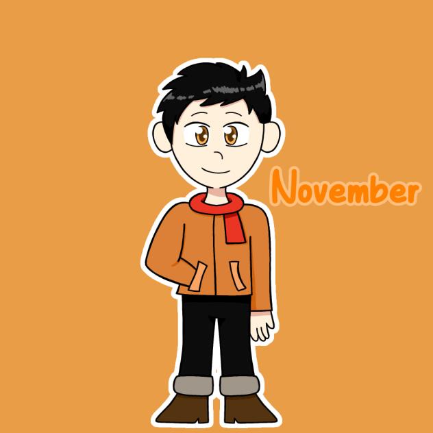 November) human, month