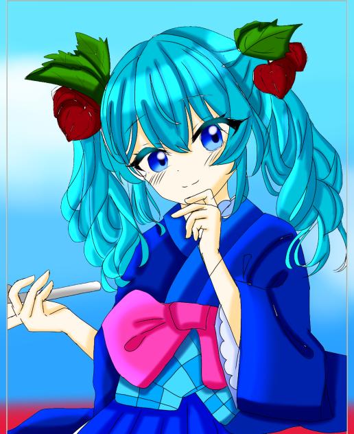 フリー線画塗らせていただきました！