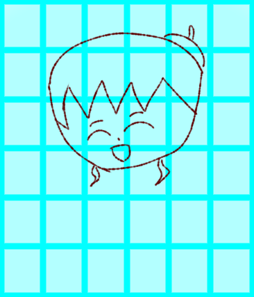 想像で描いた