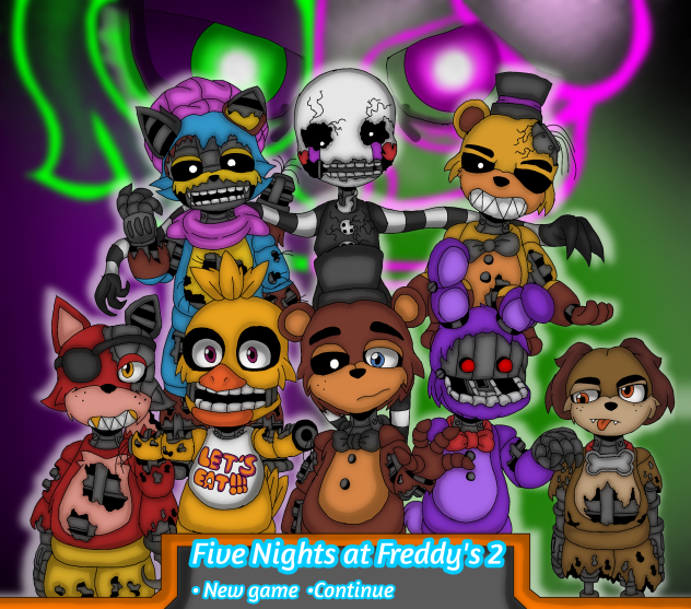 FNaF 2 + Puppet, Sparky and Breeze;