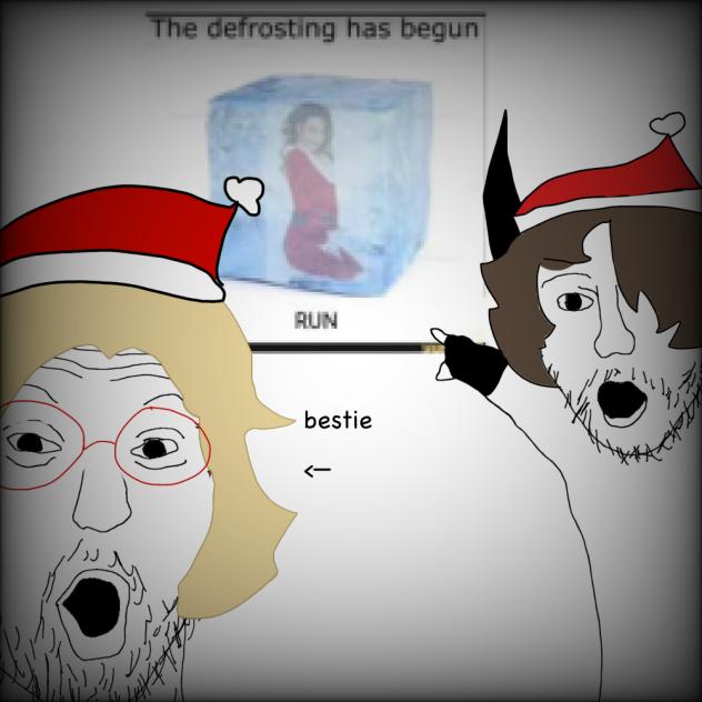 mariah carey.. she’s defrosting.