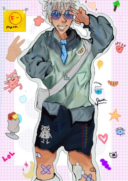 gojo as a high school student 🎉