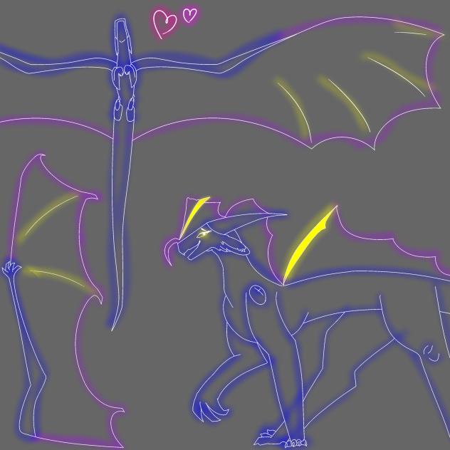 Neon Version Of A Certain Sketch