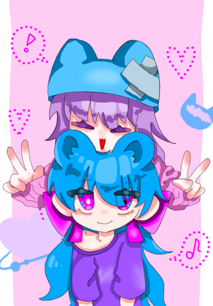 塩酸さんの塗り絵ぬった