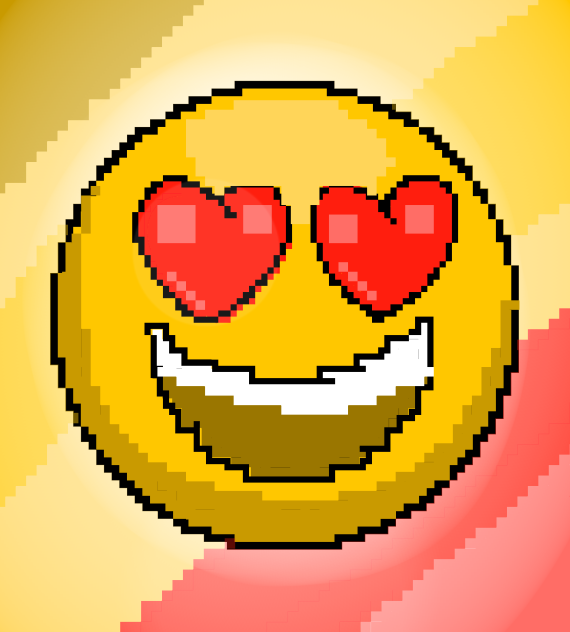 love Emoji Drawing Pixel art