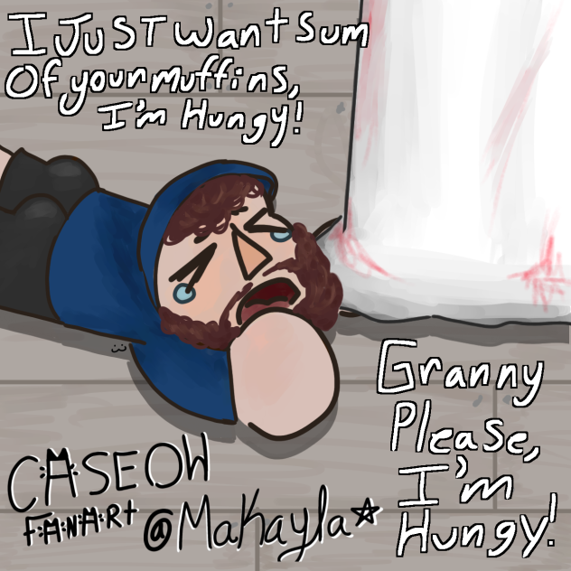 CaseOh playing Granny Fanart