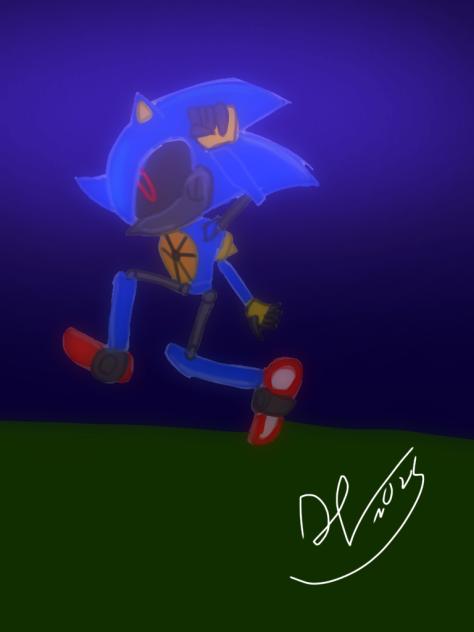 metal Sonic meu novo estilo de arte