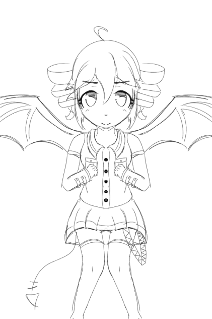 my first ever drawing of Kasane Teto