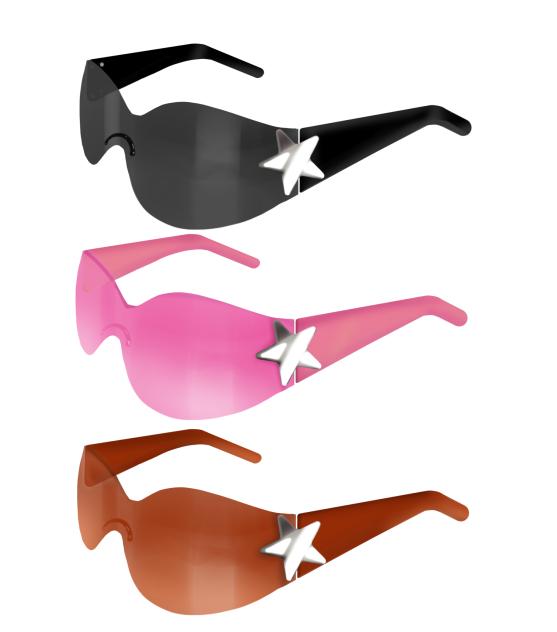 Rimless Y2K Sunglasses
