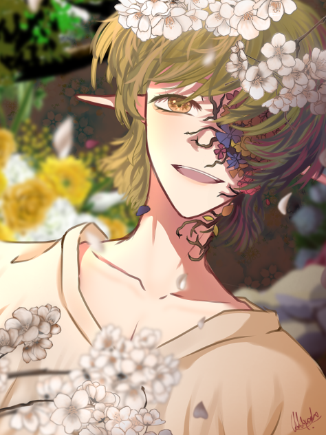 A Wilting Flower (Hair RenderTesting 2)