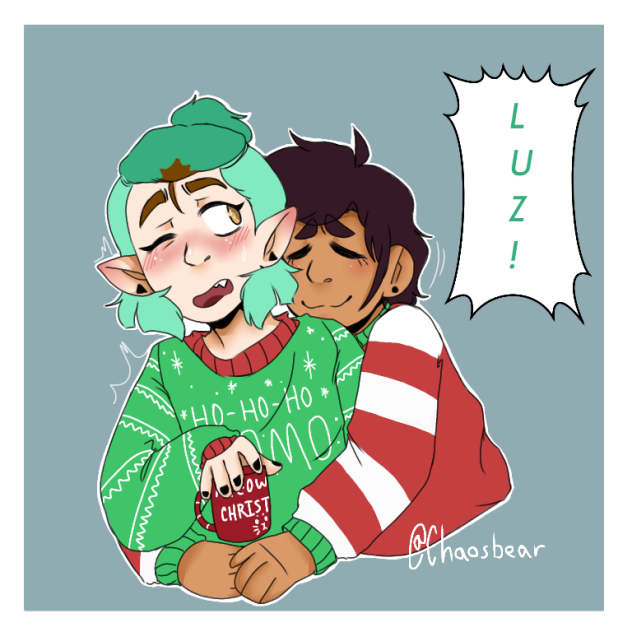 Luz hugging Amity
