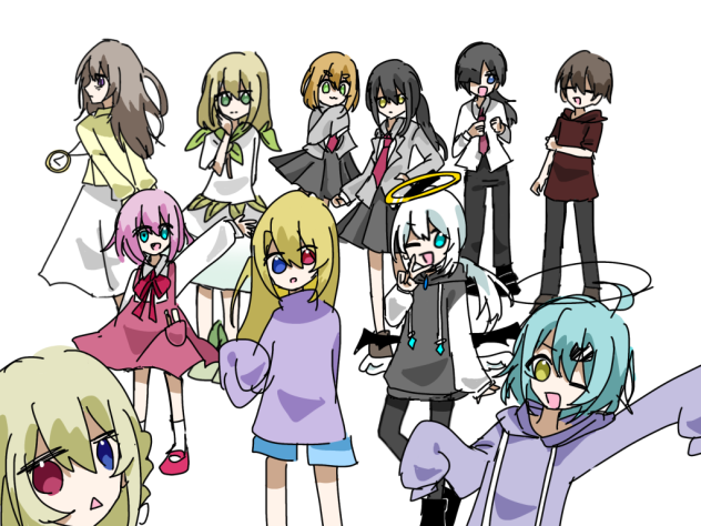 絵チャで作ったキャラ達