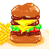 ハンバーガーのドット絵