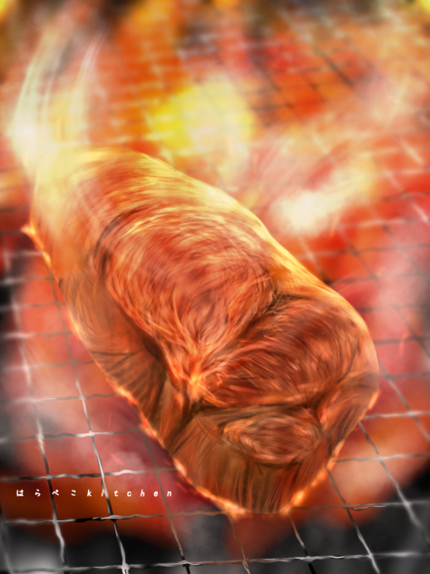 網焼き厚切りステーキ