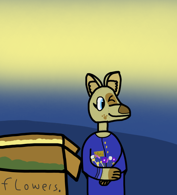 Helping out cress with the flowers!✨💐