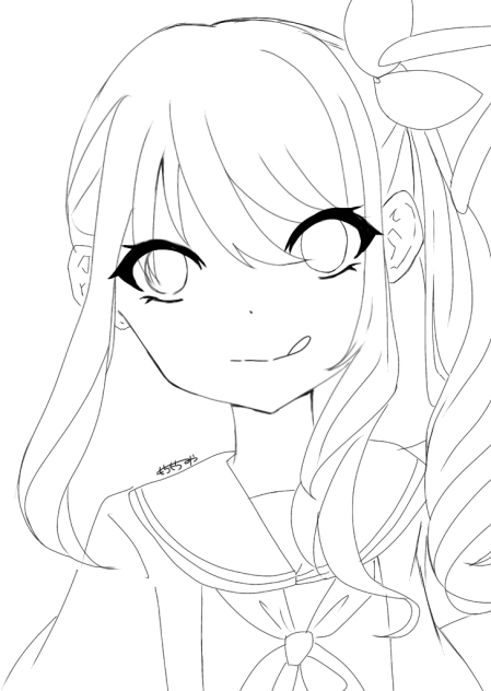 瑞稀ちゃんフリー線画