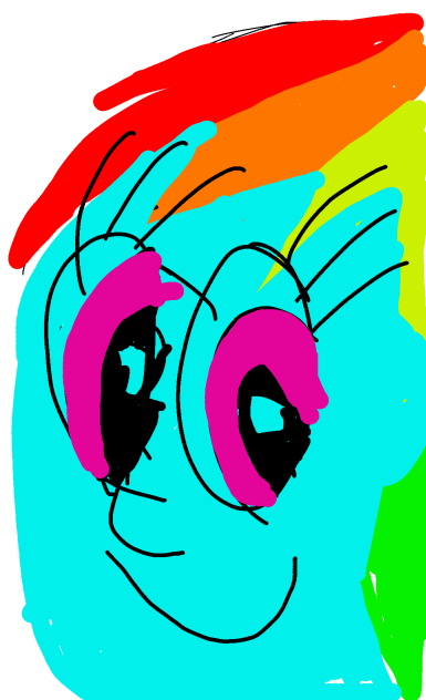 Rainbow Dash Human Speedpaint - ibisPaint