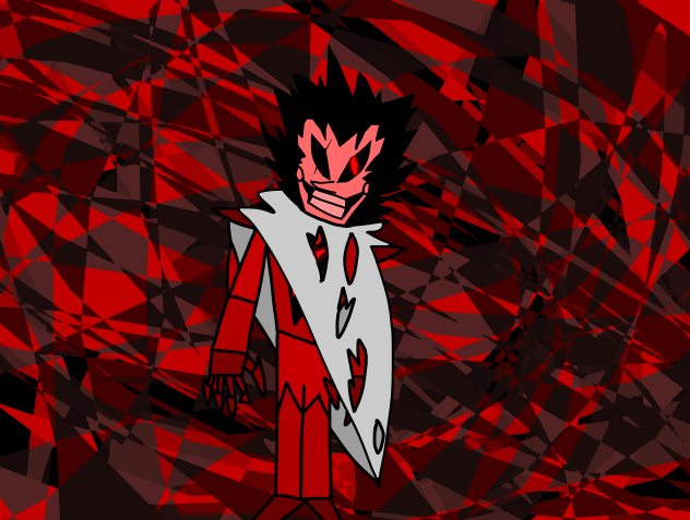 Villain with a Vegeta haircut