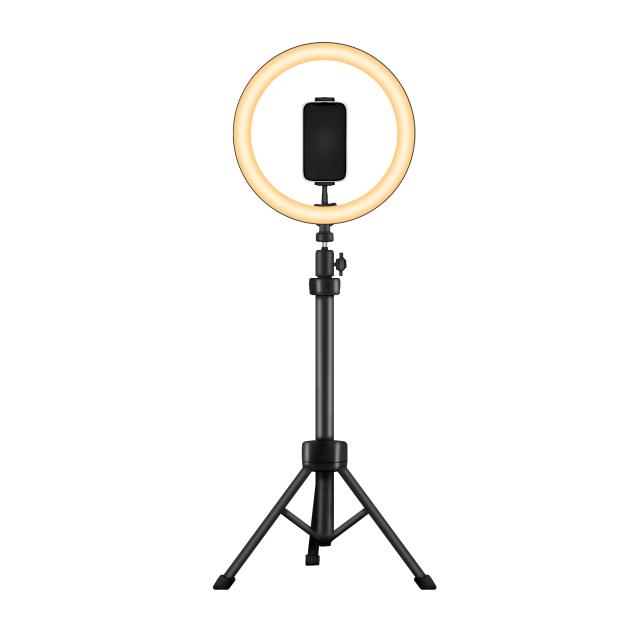 Ring light with tripod