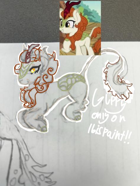 Silly little autumn blaze doodle