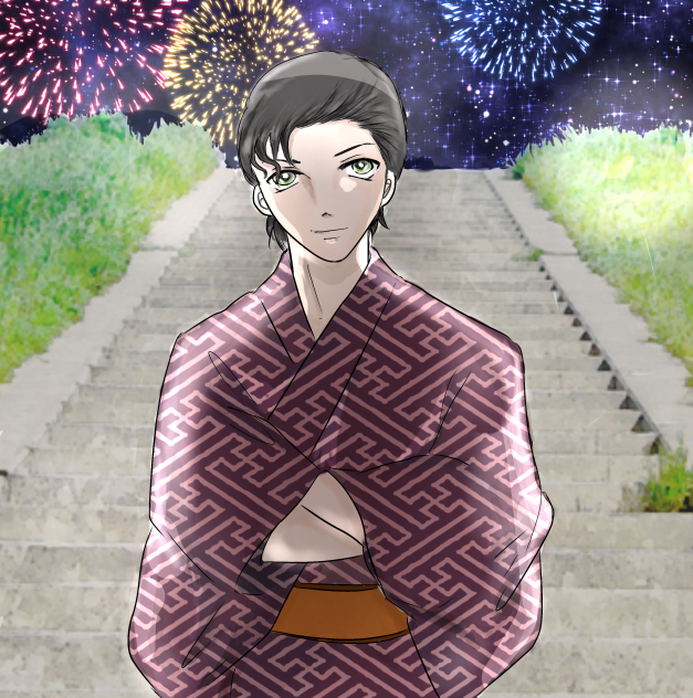 浴衣男子　その1 赤井さん