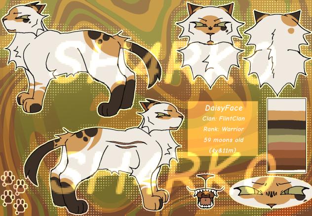DaisyFace Ref Sheet for Comic #15