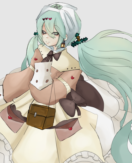Minecraft Miku (Desing by @.fifu_)