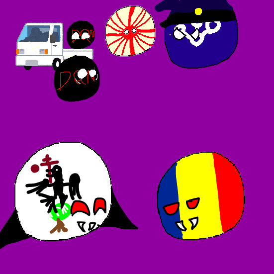 ルーマニア&ワラキアのハロウィン大騒動（ポーランドボール）