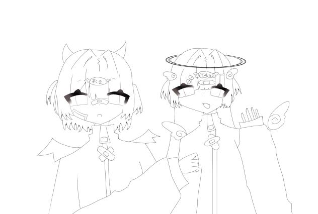 線画！
