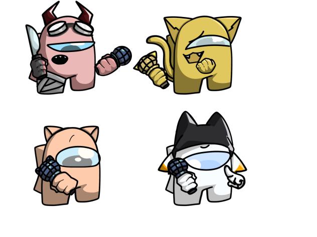 My friendsをFNF風に描いてみた！